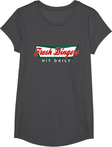 Vista 81 de Camiseta divertida de béisbol y softbol Don't Bunt Hit Fresh Dingers, Negro