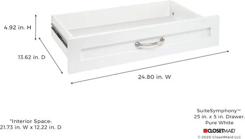 Vista 3 de Cubículo ClosetMaid SuiteSymphony de 25 x 6 pulgadas