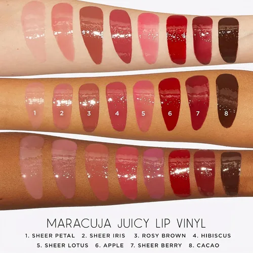 Vista 6 de Tarte Maracuja Juicy Lip Vinyl - Sheer Iris - Sheer Berry Pink - 0.091 fl oz / 0.1 fl oz Manzana