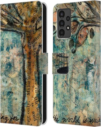 Vista 13 de Head Case Designs Officially Licensed Wyanne Half Light Nature 2 Leather Wallet Case Compatible with Samsung Galaxy A13 (2022)