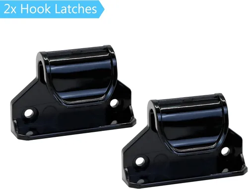 Vista 3 de KISKIZ Kit de piezas de repuesto retráctiles para puerta de bebé, juego completo de puertas retráctiles negras, accesorios de montaje en pared