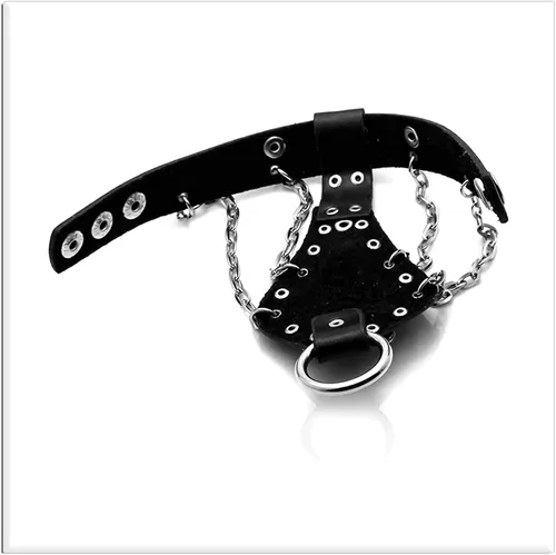 Vista 3 de Xusamss Punk Rock Alloy Skull Hand Rivet Chain Cuff Bracelet,7"-8