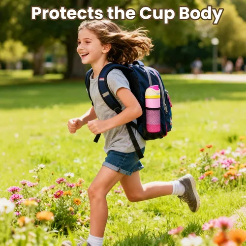 Vista 7 de 2 botas protectoras de silicona compatibles con Owala Kids de 16 onzas y 14 onzas, accesorios para 12 onzas, antideslizantes, resistentes a
