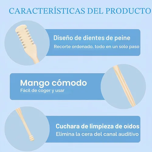 Vista 2 de Cortador de pelo nasal portátil, esencial de viaje para hombres y mujeres, herramientas de eliminación de vello de fosas nasales de doble cara