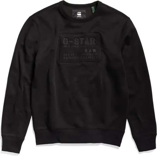 Vista 3 de G-STAR Sudadera de cuello redondo con estampado prémium para hombre