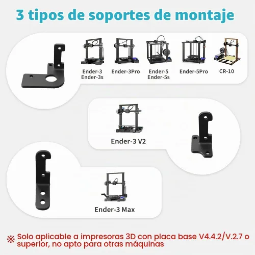 Vista 4 de Creality Kit de nivelación automática CR Touch, kit de sensor de nivelación automática de cama de impresora 3D para Ender 3/Ender 3 Pro/Ender 3
