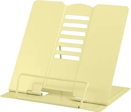 Vista 13 de MSDADA - Soporte de libros de escritorio, soporte de libros de lectura, de metal, ajustable, para libros de cocina, documentos, portátil