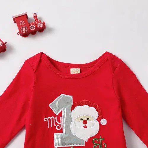 Vista 4 de Foidiccx Conjunto de 2 piezas de sudadera de Navidad para niños y niñas pequeñas, ropa de otoño e invierno