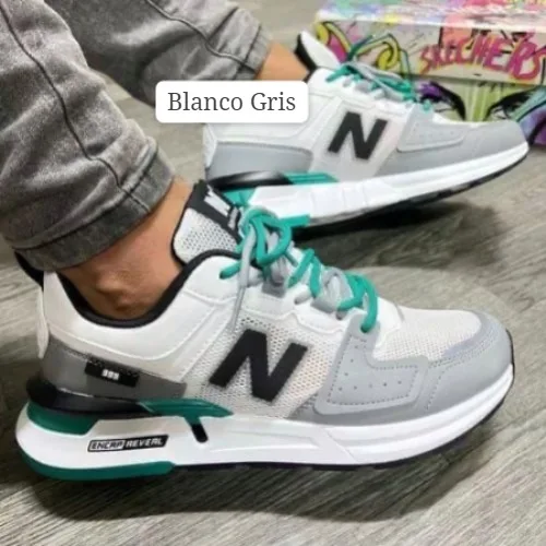 Vista 2 de Tenis NB008 999 Caballero + medias