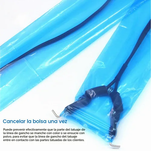 Vista 3 de Fundas de cordón para clip de tatuaje, 200 unidades, fundas desechables de alta resistencia, fundas de clip de tatuaje, suministros de accesorios