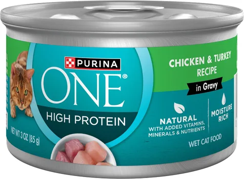 Vista 14 de Purina ONE True Instinct comida húmeda en salsa para gatos - (24) 3 onzas en latas