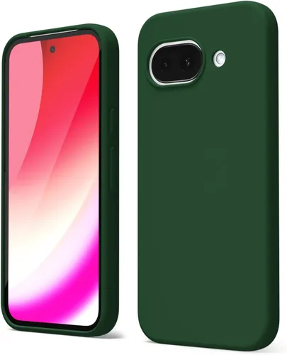 Vista 164 de oakxco para Google Pixel 6A Funda de teléfono de silicona líquida, diseño estético lindo y delgado para mujer y niña, cubierta de gel suave, lisa