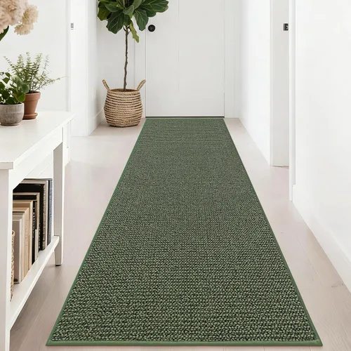 Vista 48 de BEQHAUSE Alfombra de Entrada de 20"x32" Tapete Interior para Puerta Antideslizante Lavable, Alfombras de Pasillo Absorbentes y Resistentes a Manchas