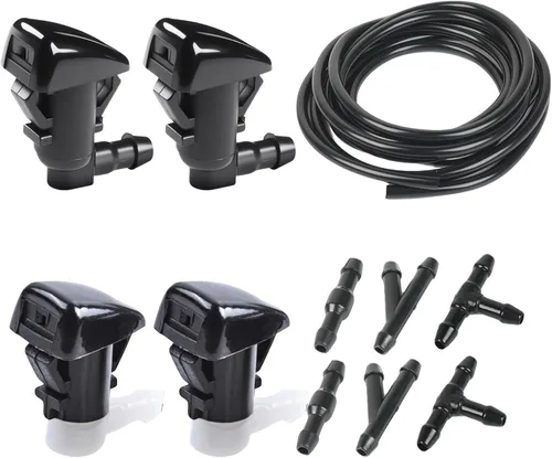 Vista 20 de OTUAYAUTO Kit de boquillas de lavador de parabrisas delantero para Ford F150 2004-2013 - Reemplaza OEM # 3W7Z-17603-AA, 3W7Z17603AA, boquilla