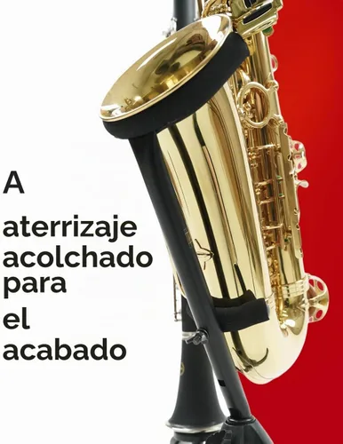 Vista 3 de Hamilton Soporte para saxo alto/tenor, color negro, incluye clavijas para flauta/clarinete