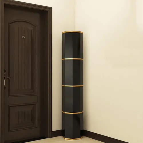 Vista 8 de Armario organizador de zapatos para entrada, armario grande para zapatos, rotación de 360 grados, moderno, almacenamiento de zapatos, cilindro