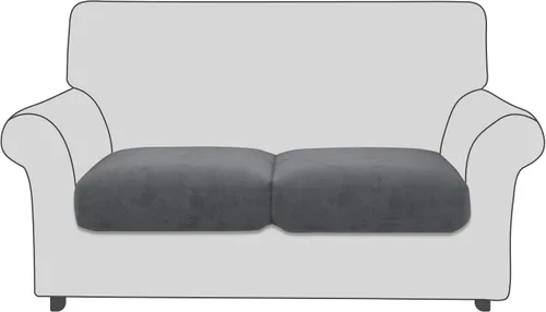 Vista 21 de Fundas de cojín de terciopelo para asiento de sofá, fundas elásticas para cojines de sofá, antideslizantes, protectores de muebles, fundas de cojín