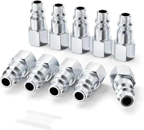 Vista 23 de GASHER 10PCS 1/2" FNPT x 1/2" Flow Industrial Air Plug