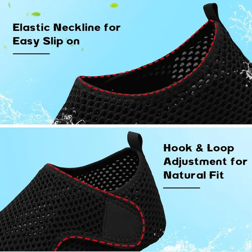 Vista 2 de Scurtain Zapatos de agua descalzos para mujeres y hombres, calcetines acuáticos de secado rápido para la playa, sandalias de verano
