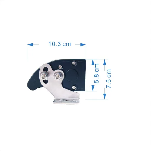 Vista 3 de Barra de luz LED de una sola fila de 22 pulgadas, 120W, de doble color, luz todoterreno, luz de trabajo, luz de conducción todoterreno, luz