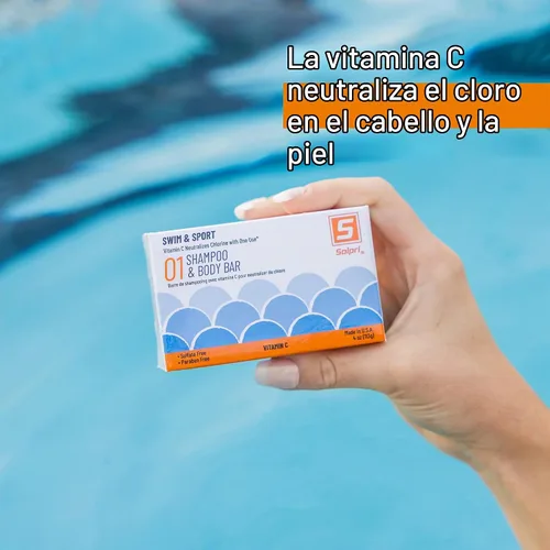 Vista 2 de Barra de jabón de champú de natación para cabello y cuerpo