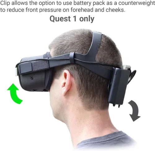 Vista 9 de VRGE - Kit organizador de batería USB para Oculus Quest