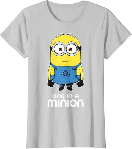 Vista 23 de Despicable Me Camiseta estampada Minions Bob One in A Minion Negro