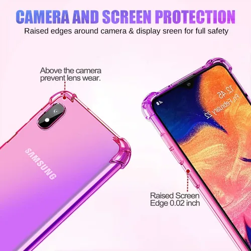 Vista 2 de Funda para Samsung Galaxy A10 - Lindas niñas mujeres gradiente delgado anti arañazos suave TPU teléfono cubierta a prueba de golpes funda protectora