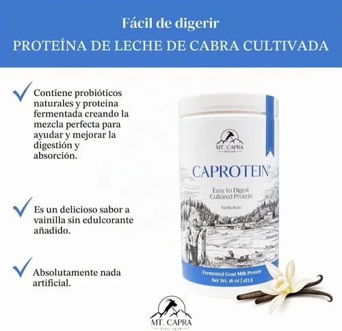 Vista 3 de Mt. Capra Caproteína Concentrado de proteína de caseína, proteína de leche de cabra fermentada de cabras alimentadas con pasto, extremadamente