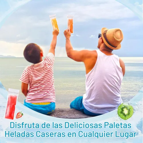 Vista 5 de Hoolerry 600 bolsas desechables para moldes de hielo con embudo de silicona