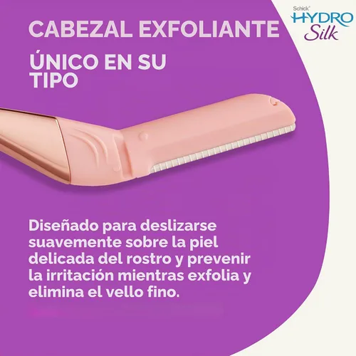 Vista 8 de Schick Hydro Silk Cuchillas de recambio de varita dermaplaning — Recargas, 6 estilo profesional