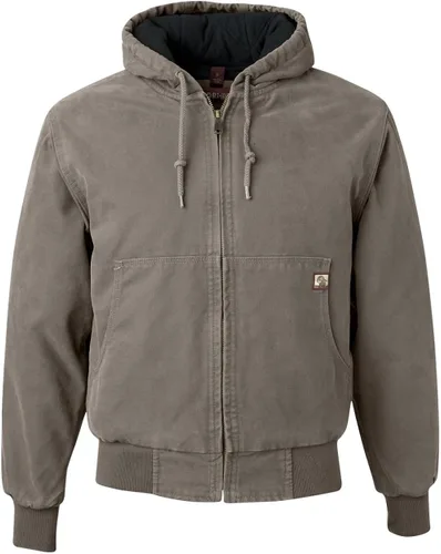Vista 2 de DRI Duck Cheyenne 5020 5020T Cheyenne - Chaqueta con capucha Boulder Cloth con cremallera y forro de edredón de tricot