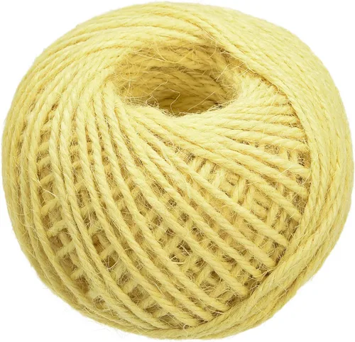 Vista 9 de MECCANIXITY Cuerda de yute de 164 pies de 0.079 in, cuerda de yute, cuerda de yute natural, color beige, para manualidades, jardinería, agrupación