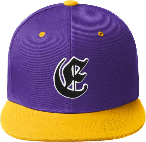 Vista 141 de Daxton Gorra clásica con visera de billete plano con letras del alfabeto inglés antiguo de la A a la Z