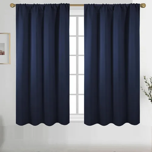 Vista 82 de Diraysid Cortinas opacas beige para dormitorio y sala de estar, cortinas con aislamiento térmico para oscurecer la habitación, 42 x 63 pulgadas, 2