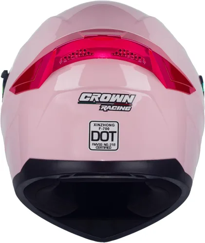 Vista 5 de Cascos de Motocicleta para Bicicleta de Calle de Cara Completa Casco de Motocicleta para Motocicleta para Adultos Cascos Aprobados por DOT, F-700