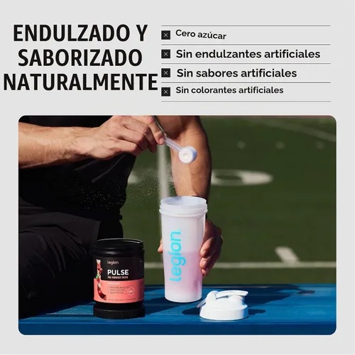 Vista 5 de LEGION Pulse Pre Workout - Bebida preentrenamiento de óxido nítrico totalmente natural para aumentar la energía, sin creatina, endulzada