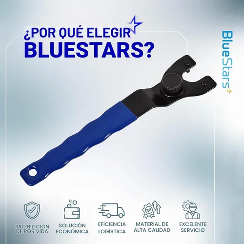 Vista 10 de BlueStars SEWA20 - Llave inglesa ajustable para amoladora de tuerca