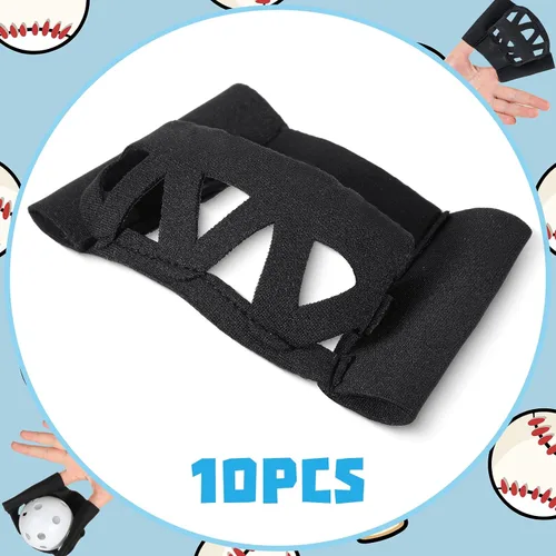 Vista 3 de Zhengmy 10 paquetes de guantes de entrenamiento de béisbol diseñados para atrapar pelotas de golf de tamaño de práctica, ayudas de entrenamiento