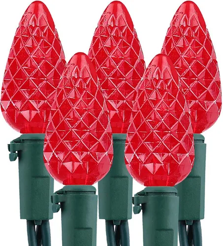 Vista 12 de Brizled Gentle Twinkle C5 - Luces de Navidad de 33 pies, 100 luces LED de Navidad, conectables de 120 V, luz blanca cálida para árbol de Navidad