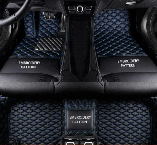 Vista 4 de Alfombrillas personalizadas para automóvil, sedán, SUV, automóvil, deportivo, antideslizantes, de lujo (beige)