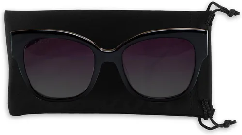 Vista 3 de Super Z Outlet Gafas de sol de microfibra negras y accesorios para teléfono celular, bolsa con cierre de cordón para limpieza, protección