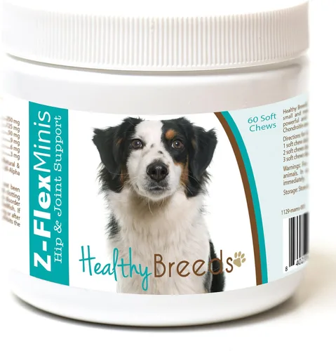 Vista 101 de Healthy Breeds Affenpinscher Z-Flex Minis - Masticables suaves para cadera y articulaciones, 60
