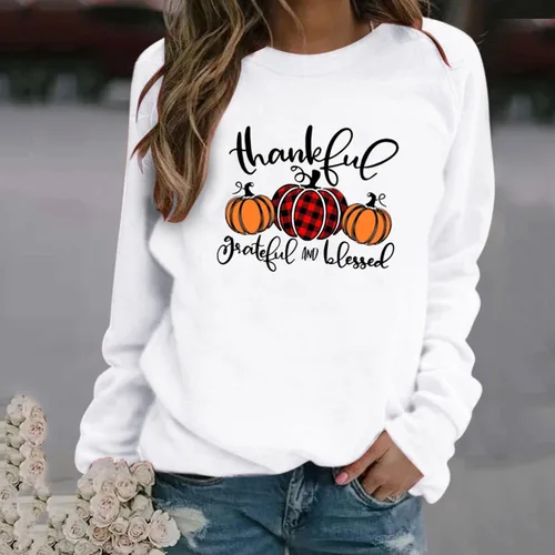 Vista 2 de Ceboyel Its Fall Yall - Sudaderas de manga larga para mujer, cuello redondo, lindas y divertidas prendas