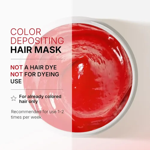 Vista 2 de Karseell Acondicionador Depositante de Color Mascarilla Capilar Roja Potenciador de Color, Hidrata y Realza los Tonos Rojos para Cabello Tratado