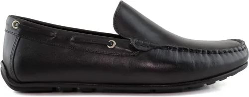 Vista 5 de Mocasines venecianos casuales de cuero genuino para hombre