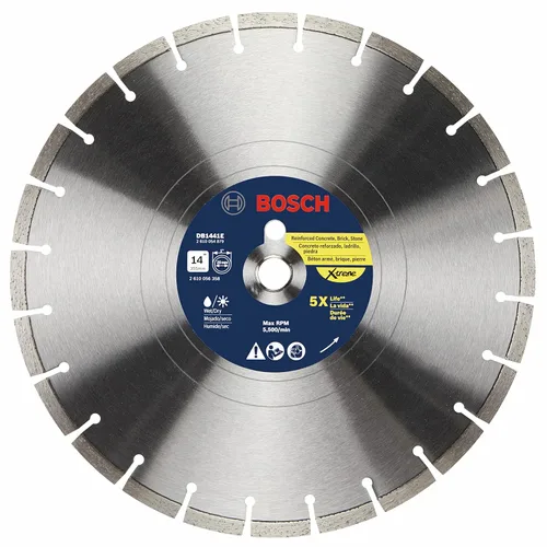 Vista 7 de Bosch DB441C Hoja de diamante de borde segmentado premium de 4 pulgadas para cortes ásperos universales