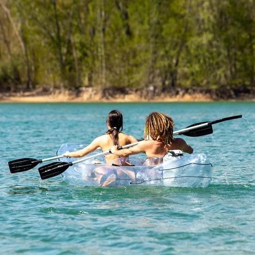 Vista 17 de Kayak Hinchable Transparente con Accesorios Paros InnovaGoods 312 cm 2 plazas