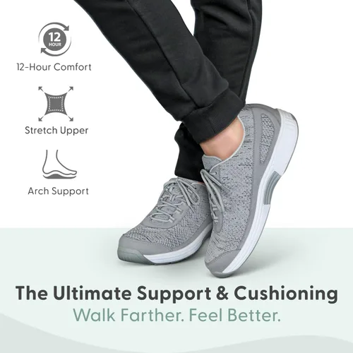 Vista 12 de Orthofeet Zapatillas ortopédicas de lava de punto para hombre