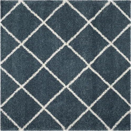 Vista 57 de SAFAVIEH Hudson Shag Collection - Alfombra decorativa de 2 x 3 pies, color beige y marfil, diseño moderno de enrejado, no desprende pelusa